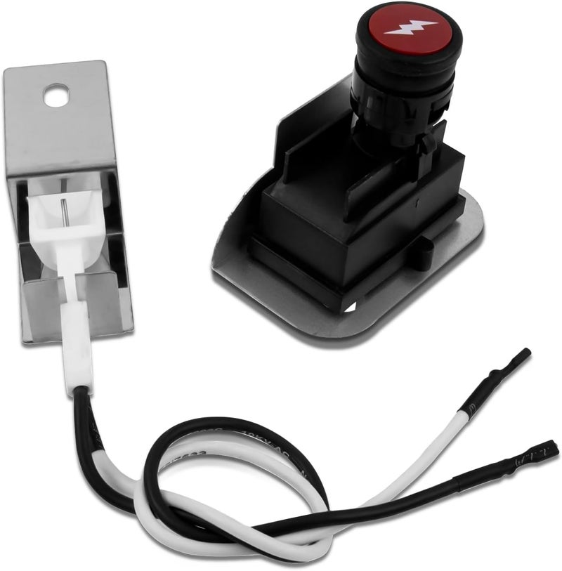 MOASKER Grill Igniter KIt 80475 for Weber Q120 Q220 Series Grills Electronic Igniter Replacement Parts, Grill Push Electric Button Starter Kit Replacement for Weber Baby Q Parts 516002 566002 566014 - Image 1